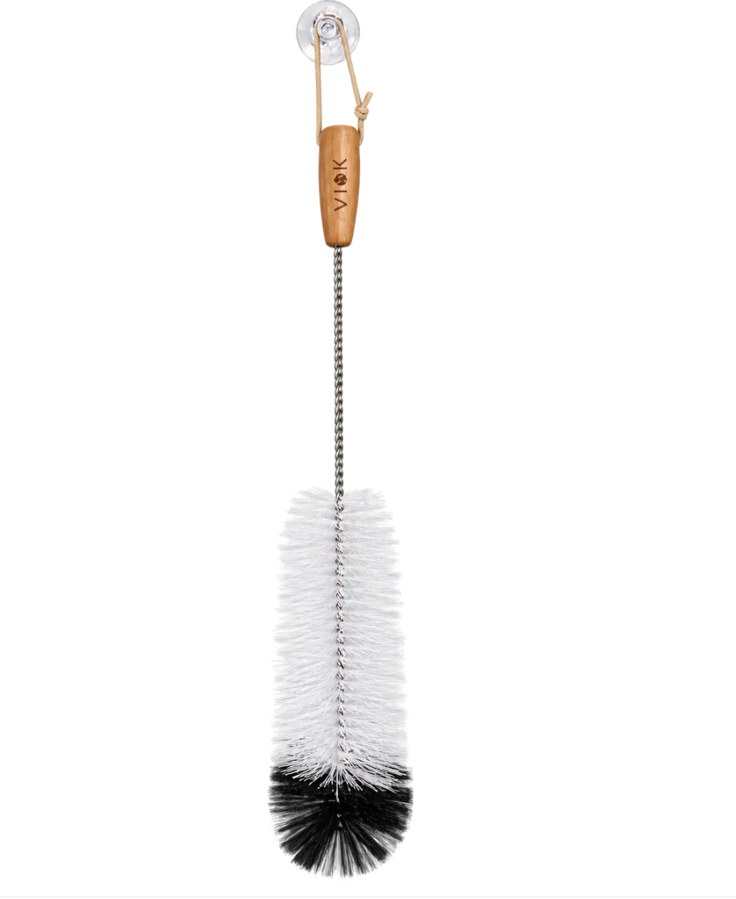 VIOK Premium Flaschenbürste 43 cm – Extra lang für Wassersprudler, SodaStream-Flaschen, Shaker, Babyflaschen & hohe Gefäße