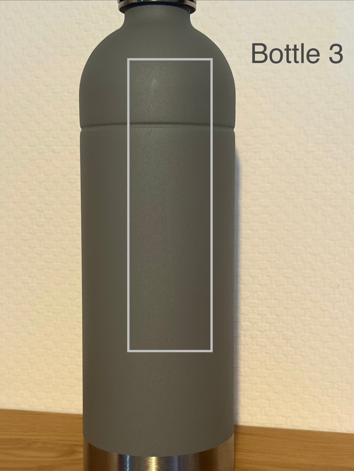 B-Ware - VIOK 1,3 L Edelstahlflasche für Aarke Carbonator 2 & 3, Smeg SKC01 mit Active Loop Mattgrau