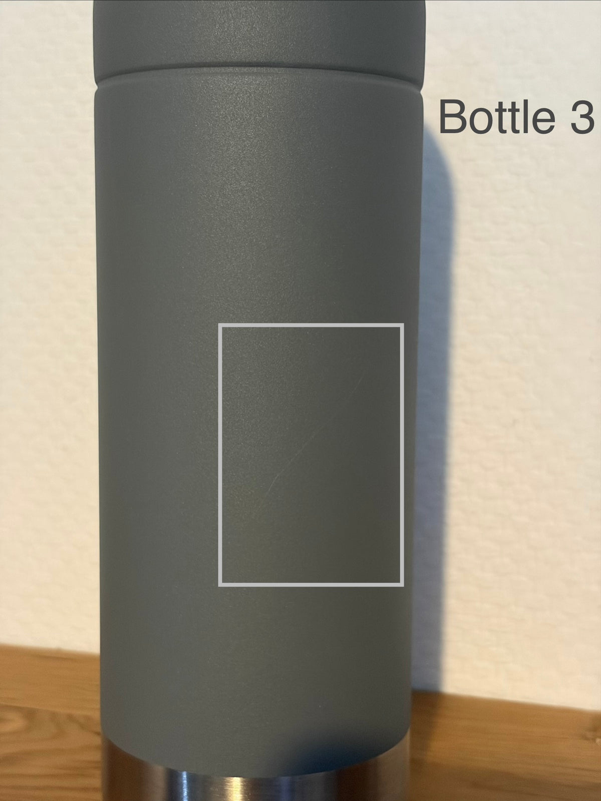B-Ware - VIOK 1,3 L Edelstahlflasche für Aarke Carbonator 2 & 3, Smeg SKC01 mit Active Loop Mattgrau