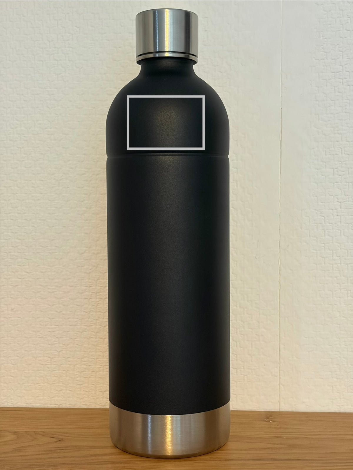Bouteille en acier inoxydable VIOK 1,3 L pour Aarke Carbonator 2 et 3, Smeg SKC01 avec Active Loop Noir